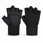 96 Pieces Gym Gloveses with Wrist Support for Weight Lifting and Fitness, Black, Size XL
