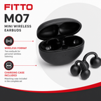 72 Pieces Wireless Earbudses with Charging Case, M07 Mini Black True Wireless Audio Set