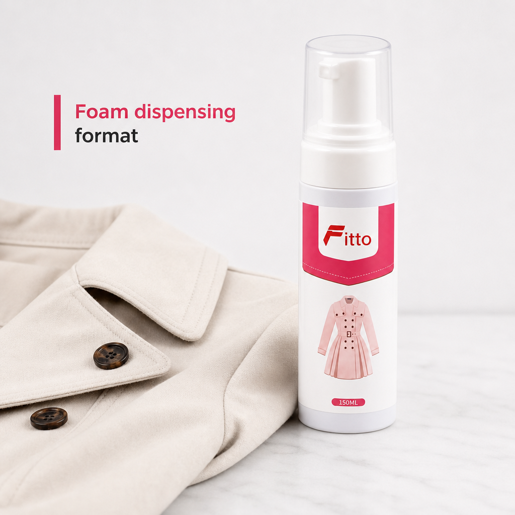 96 Pieces Clothing Stain Cleaning Foam, White and Pink, 150 ml, 1 Bottle