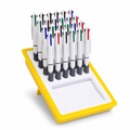 60 Pieces Grip-On Ballpoint Pens, 0.7 mm, 24 Pieces, White Body Writing Pens for Office and School Use
