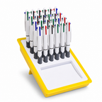 60 Pieces Grip-On Ballpoint Pens, 0.7 mm, 24 Pieces, White Body Writing Pens for Office and School Use