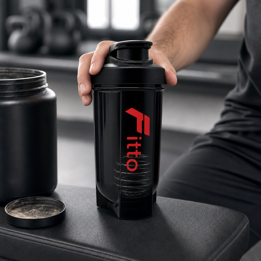 120 Pieces Sports Shaker Bottle with Mixer, 500ml, Black