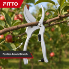 96 Pieces Fruit Branch Pruning Shears, 9 Inch Silver Garden Scissors, 1 Piece