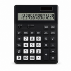 72 Pieces Electronic Calculators, 14-Digit Display, 112-Step Check, Dual Power, Black and White, 1 Piece