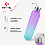 120 Pieces Assorted Colour 700 ml Gradient Plastic Water Bottle with Carry Loop, 1 Piece