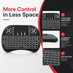 72 Pieces Mini Wireless Keyboard with Touchpad and Backlit Keys, Compact Handheld Design