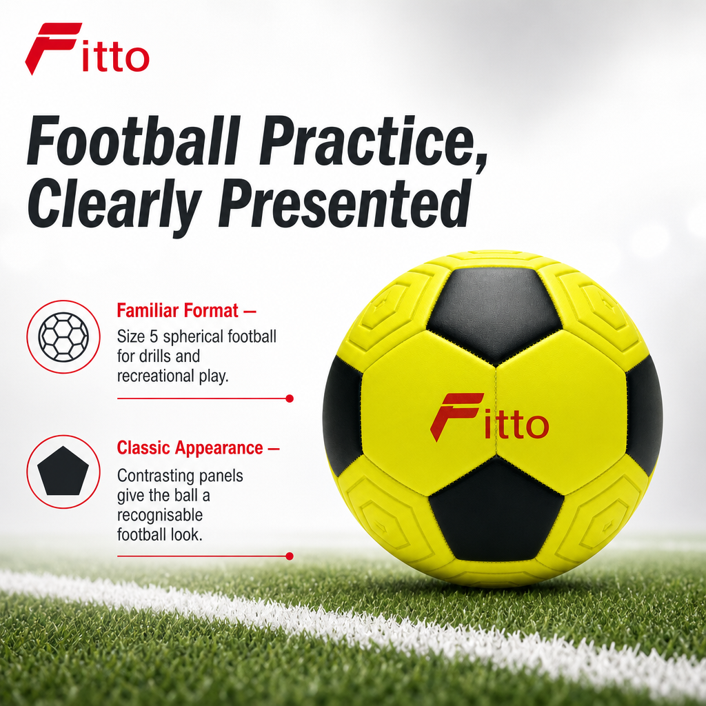 72 Pieces Football Size 5, Classic Colour Panel Design, Single Ball for Practice and Recreational Play