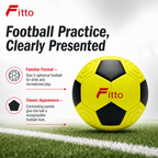 72 Pieces Football Size 5, Classic Colour Panel Design, Single Ball for Practice and Recreational Play