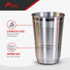 120 Pieces Stainless Steel Drinking Tumbler, Silver, Single Piece