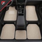60 Pieces Carpet Universal Car Floor Mat Set, Beige, 5-Piece