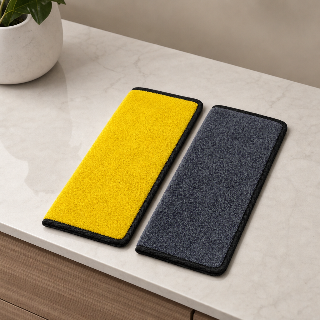 96 Pieces Microfibre Multi-Purpose Towels, Yellow and Grey, 35 x 20 cm, 2-Pack