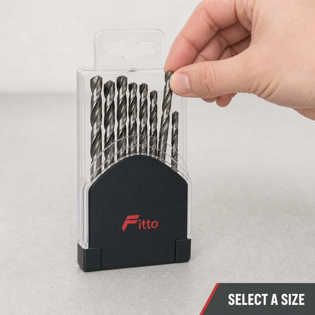 96 Pieces Twist Drill Bit Sets HSS, 1.5–6.5 mm, 13 Pieces with Silver and Black Case