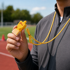 120 Pieces Sports Hand Whistle with Lanyard, Yellow, Single Piece, 15 cm