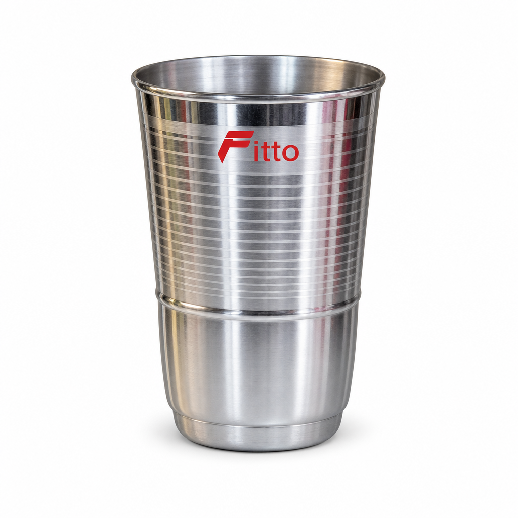 120 Pieces Stainless Steel Drinking Tumbler, Silver, Single Piece