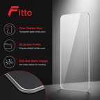 96 Pieces 5D Tempered Glass Screen Protectors for 16 Pro Smartphone, ESD Anti-Static, 1 Pack