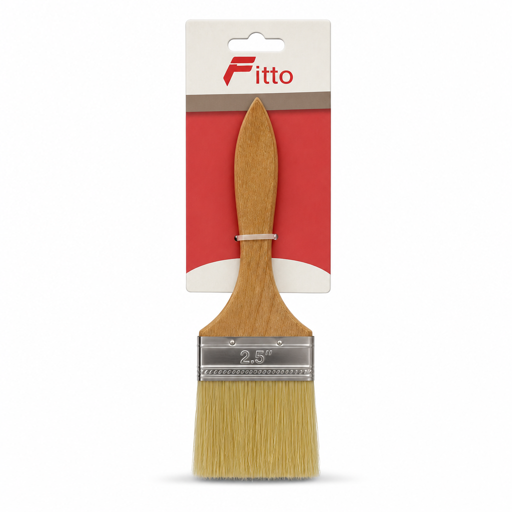 240 Pieces Paint Brush With Wooden Handle, 2.5-Inch Flat Head, 1 Piece