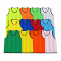 48 Pieces Sports Training Bibs Vests, Mesh Practice Pinnies, Standard Size, Assorted Colours, 12-Piece Pack