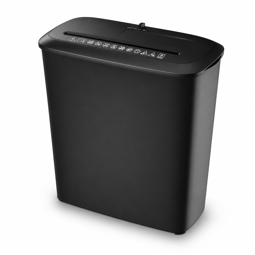 48 Pieces Black 8-Sheet Strip-Cut Paper Shredders with 13 Litre Bin, 1 Unit