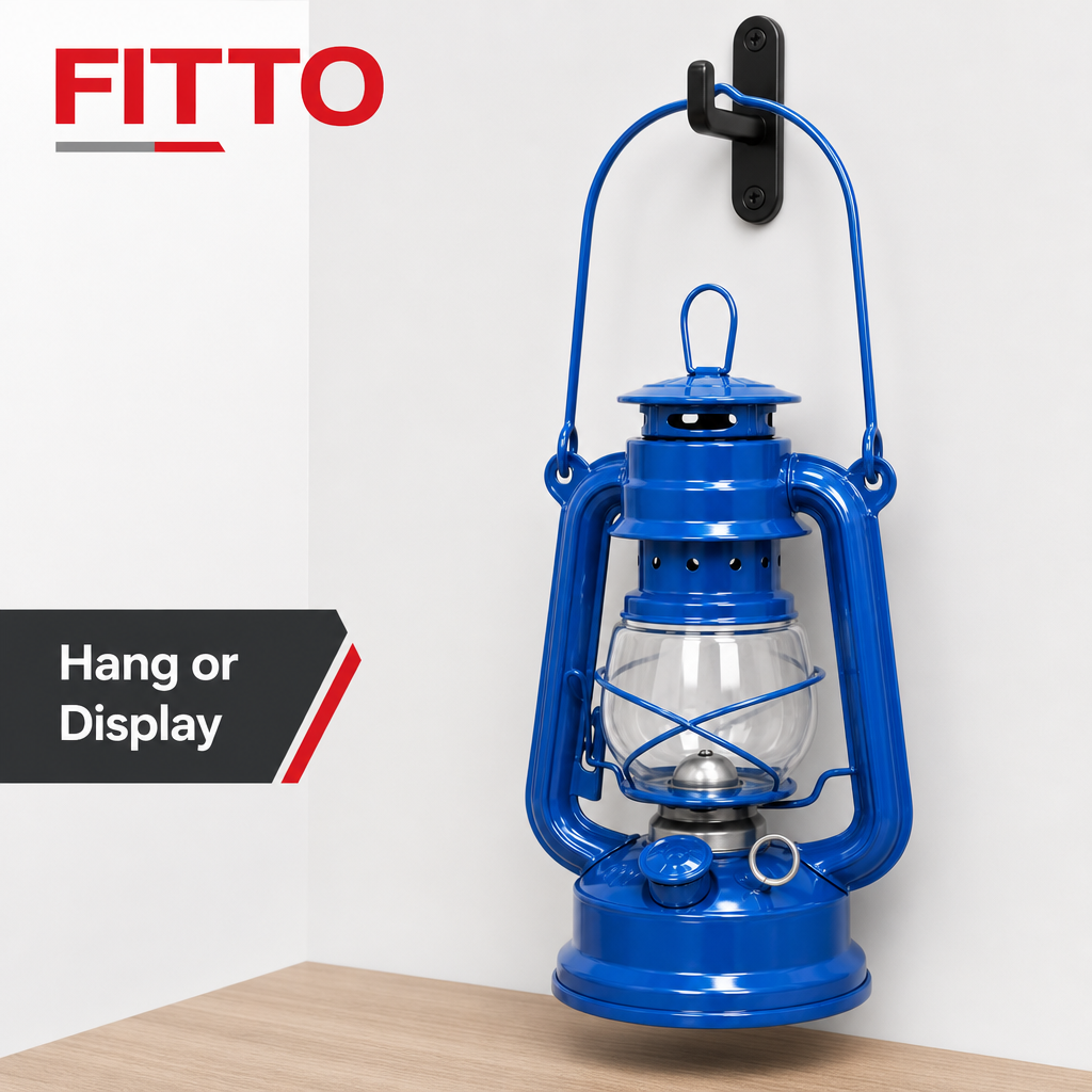 96 Pieces Metal Hurricane Lanterns, Small Blue Hanging Lantern, 20 cm