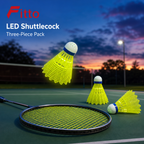 96 Pieces LED Shuttlecock Pack, 3-Piece Glow Badminton Birdies for Day or Night Play