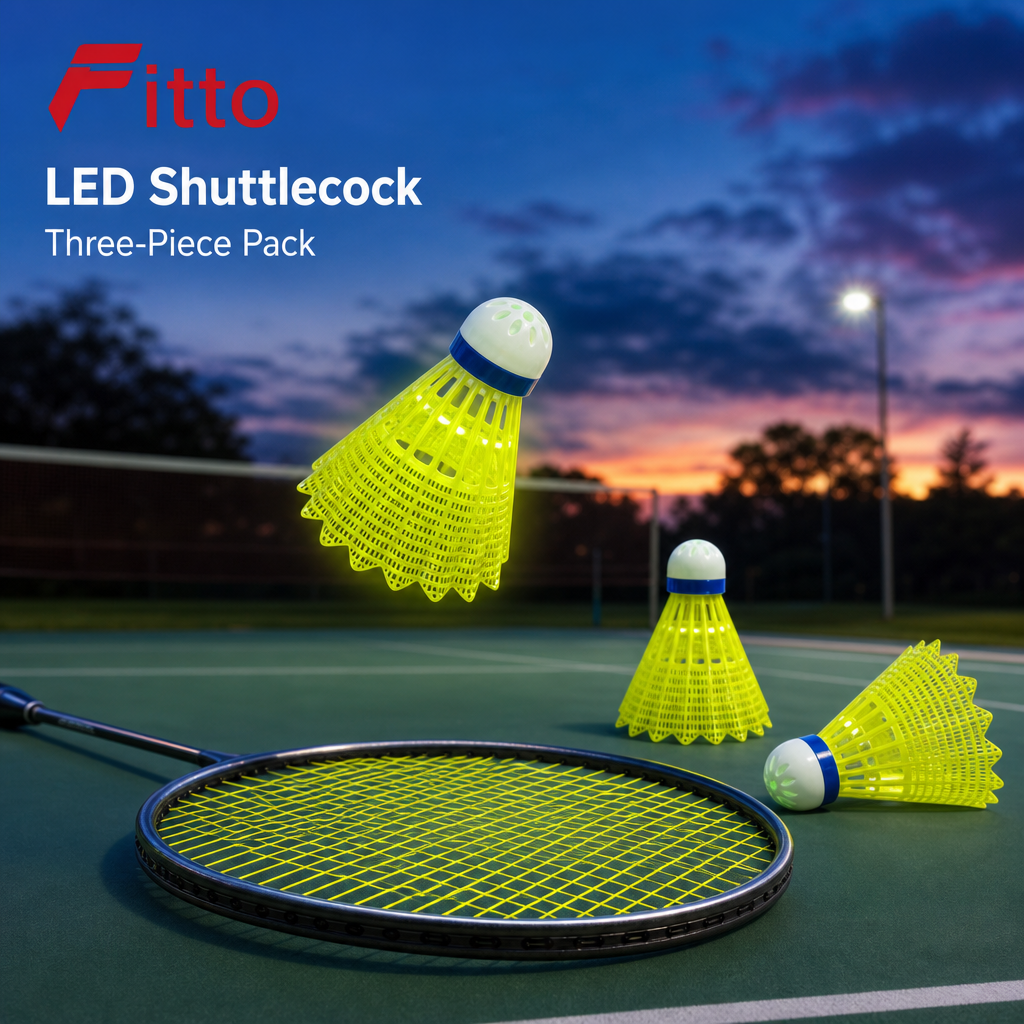 96 Pieces LED Shuttlecock Pack, 3-Piece Glow Badminton Birdies for Day or Night Play