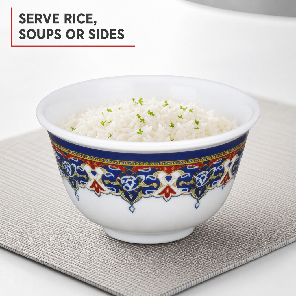 120 Pieces Melamine Rice Bowl, 4.5 Inch, Round Tablewares for Rice, Soups and Side Dishes