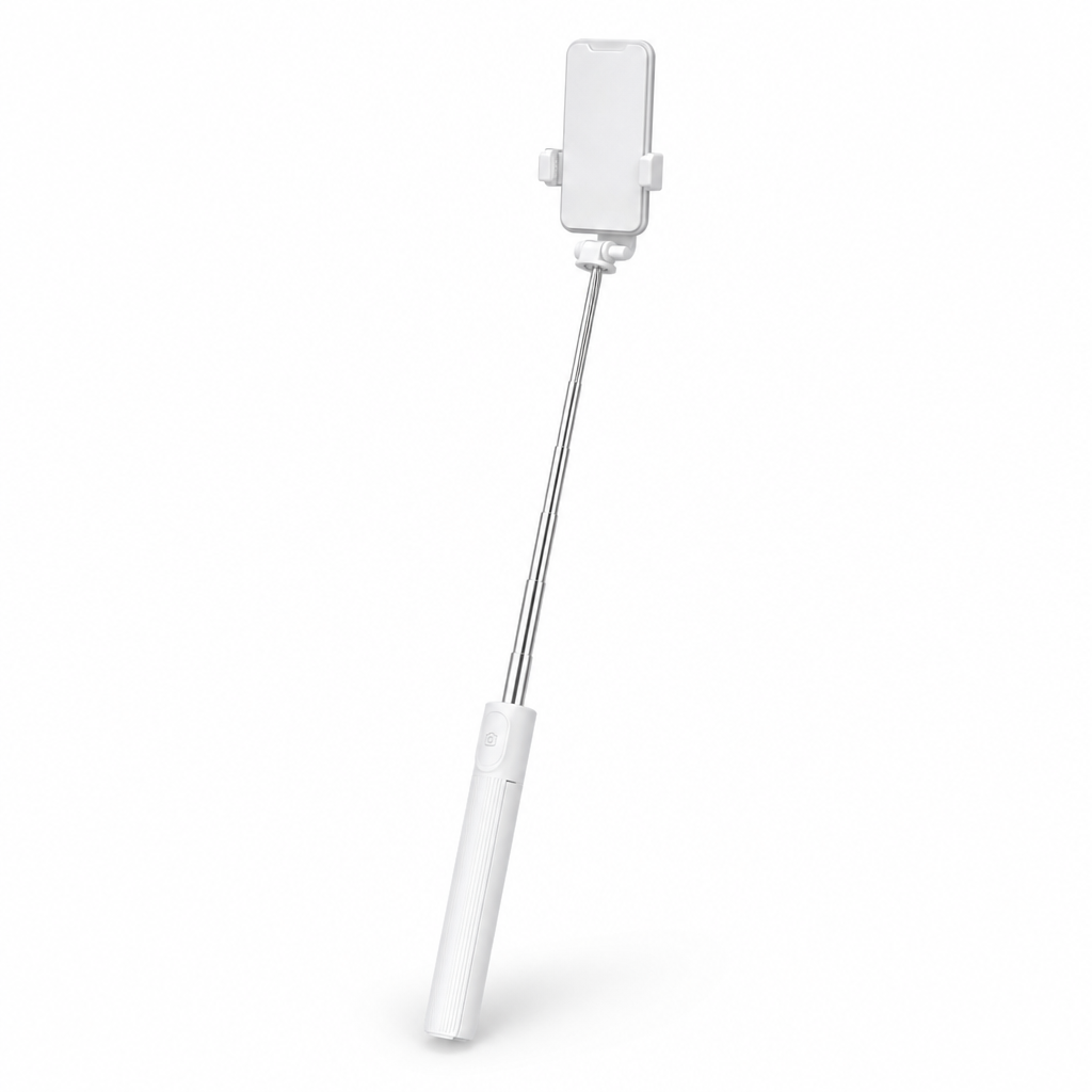 120 Pieces Extendable Selfie Stick with Phone Holder, White