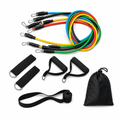 72 Pieces Resistance Bands Set, 11-Piece Home Workout Kit with Handles, Ankle Straps, Door Anchor and Storage Bag