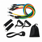 72 Pieces Resistance Bands Set, 11-Piece Home Workout Kit with Handles, Ankle Straps, Door Anchor and Storage Bag