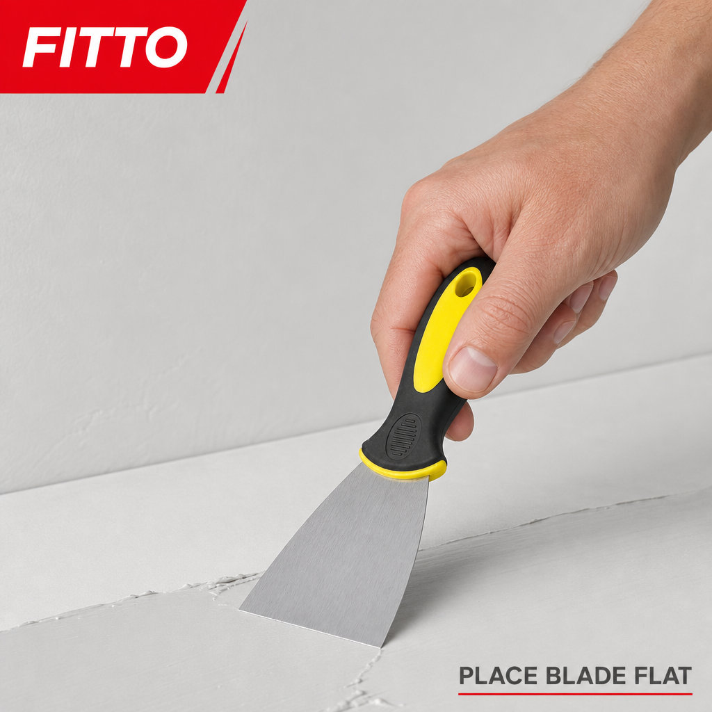 240 Pieces 2 Inch Putty Knives Paint Scraper with Rubber Handle, Yellow Black Silver, 1 Piece
