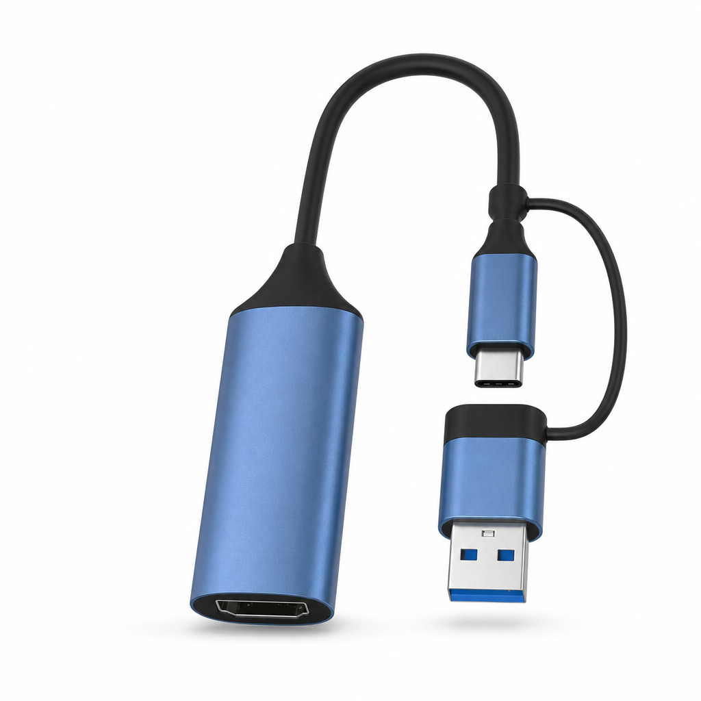 72 Pieces USB-C to HDTV Video Capture Adapters, 4K 30Hz Input, USB and Type-C Output