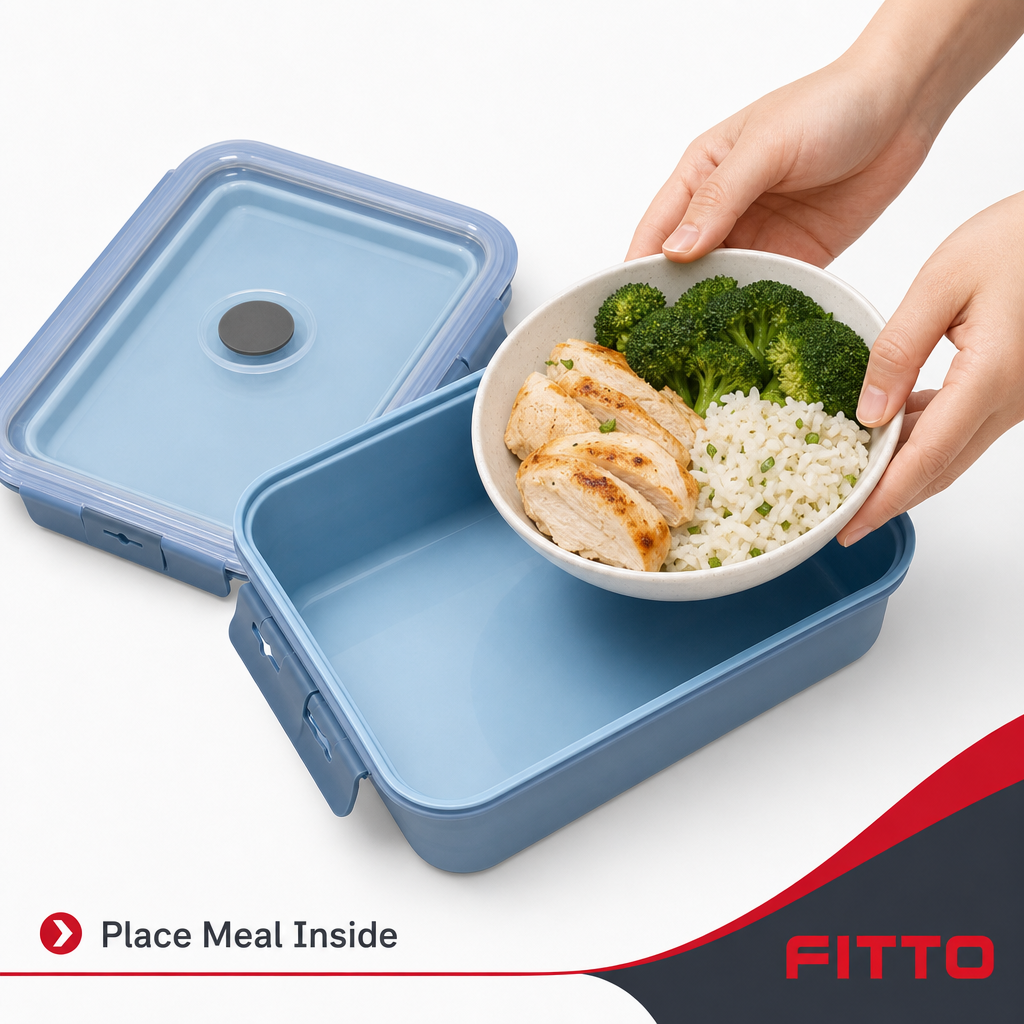 72 Pieces Collapsible Lunch Box 14 cm Blue Food Storage Containers