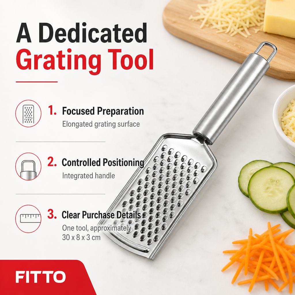 96 Pieces Stainless Steel Hand Grater, 30 cm Kitchen Food Preparation Tools