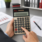 72 Pieces Electronic Calculators, 14-Digit Display with Tax Function, 112-Step Check and Dual Power, Black and Gold