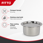 96 Pieces Stainless Steel Cooking Pan with Plain Bottom, 16 cm