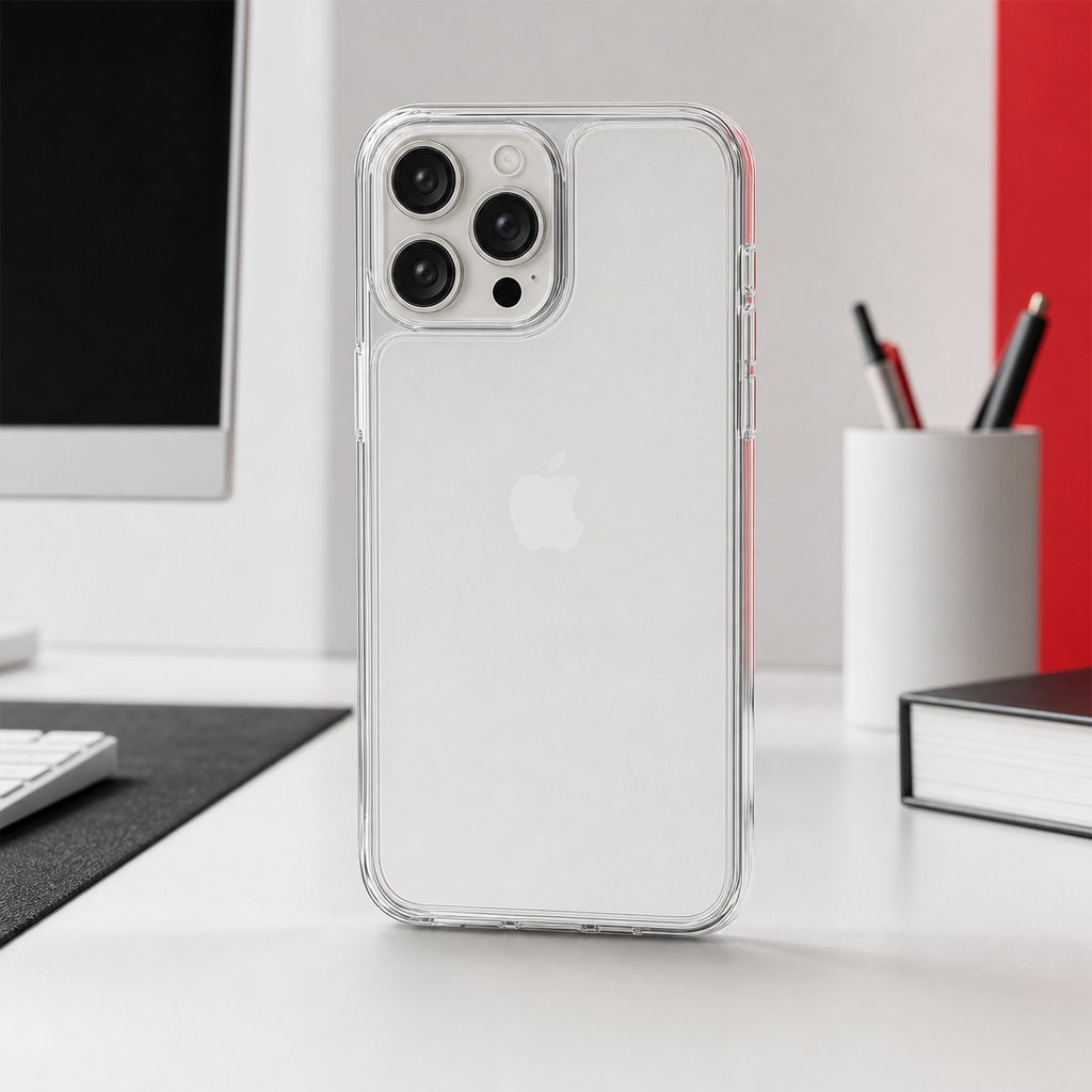 144 Pieces Phone Cases for 15 Pro Handset, Crystal Clear Transparent Cover with Raised Camera Frame