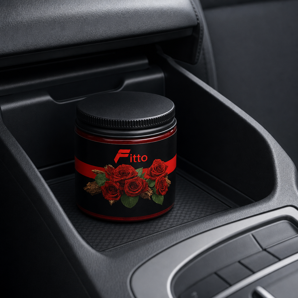 120 Pieces Jelly Air Freshener for Cars, Agarwood Rose Scent, Round Jar, Single Piece