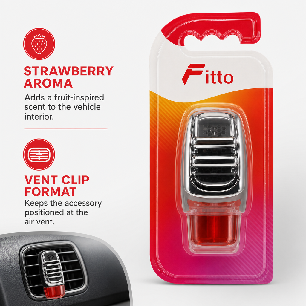 96 Pieces Car Vent Air Freshener Clip, Strawberry Scent, Single Unit
