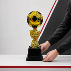 72 Pieces Plastic Football Trophy, 28 cm Gold and Black Award for Sports Recognition Display
