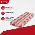 48 Pieces Foam Mattresses, 180 x 80 x 10 cm, Single Mattress for Home Sleeping Spaces