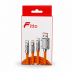 144 Pieces 4-in-1 Fast Charging Cable, 65W/27W Multi-Connector Cable for Everyday Device Power