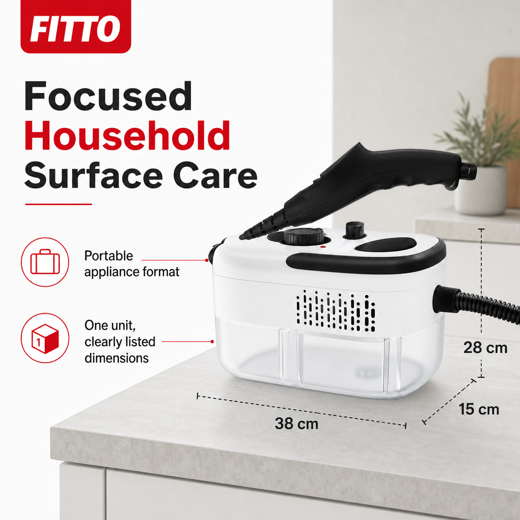 48 Pieces Portable Steam Cleaners for Household Surfaces, Compact Home Cleaning Appliance