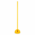 96 Pieces Plastic Training Pole With Round Base, Yellow