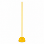 96 Pieces Plastic Training Pole With Round Base, Yellow