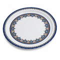 96 Pieces Melamine Round Serving Trays, Wavy Edge, 35 cm, Patterned Design