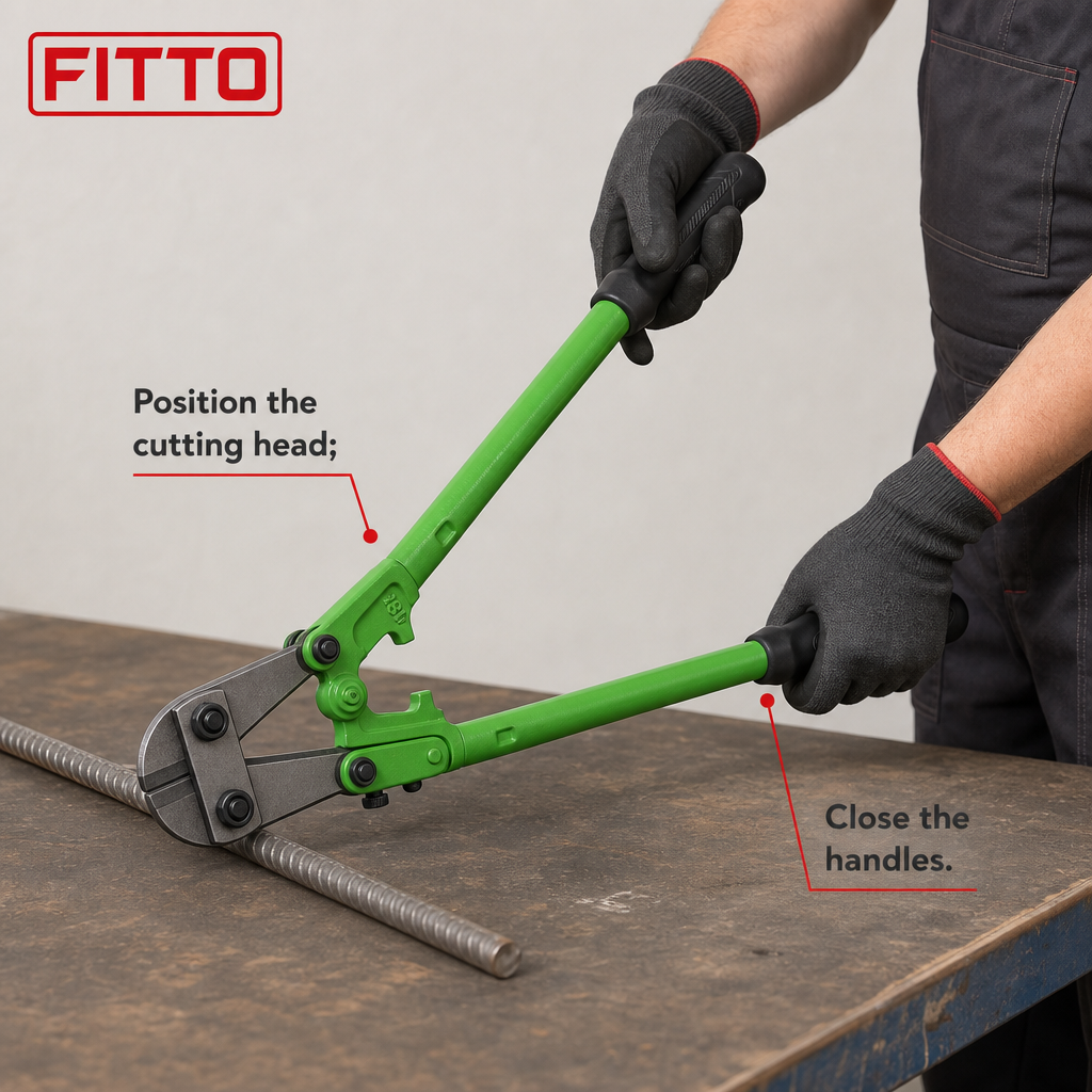 60 Pieces 18-Inch Manual Bolt Cutters with Steel Handles, Green, 1 Piece