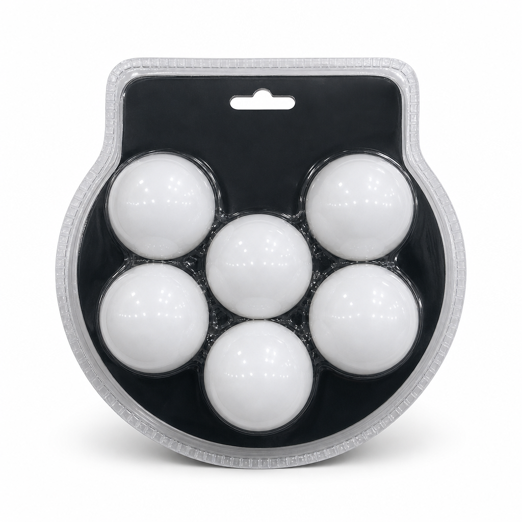 144 Pieces Table Tennis Balls, White, 6-Piece Pack for Practice and Recreational Games