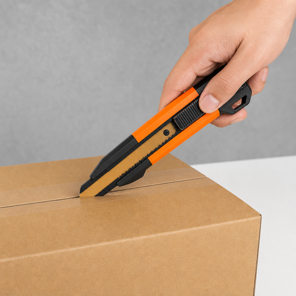 96 Pieces Utility Cutter 18 mm Orange and Black, Heavy-Duty Cutting Tool, 1 Piece