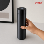96 Pieces Smart Cup with LED Temperature Display, 500 ml, Black, 1 Piece