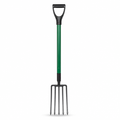 120 Pieces Long-Handle Garden Digging Fork, 5-Tooth Soil Cultivator, 102 cm, Green and Black, 1 Piece